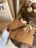 UGG Suede Slippers Brown Color - Shoes - Image 2