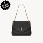 Saint Laurent Small Calfskin Calypso Shoulder Bag