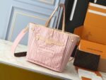 Louis Vuitton Neverfull Bandoulière Inside Out MM Size Pink Bag - Image 2