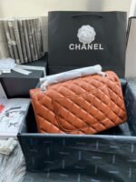 Chanel Classic Double Flap Bag Dark Caramel Silver Hardware - Bag - Image 4