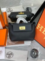 Hermes 2424 Togo Swift Gold Hardware Black - Bag