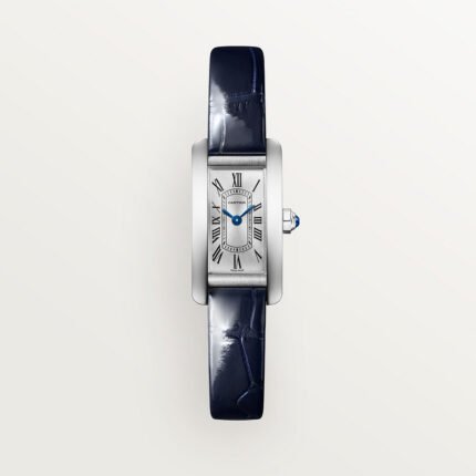 Cartier Tank Américaine Must Cartier watch, White Gold, Mini Model