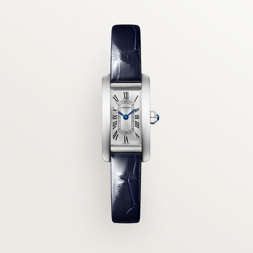 6981C501-31C4-7A71-EE89-5EE450CD106E Cartier Tank Américaine Must Cartier watch, White Gold, Mini Model - Image 1