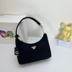 Prada Hobo Medieval Moon Bag - Black Bag - Image 3