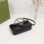 Gucci GG Marmont Small Shoulder Bag Black - Bag - Image 4