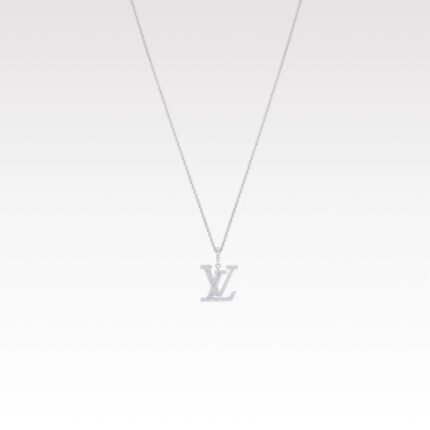 Louis Vuitton LV Medium Pendant White Gold And Diamonds - Necklace