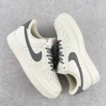 Nike Air Force White Dark Grey - Shoes - Image 3