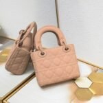 Dior Mini Lady Dior Bag Blush Ultramatte Calfskin - Bag - Image 2
