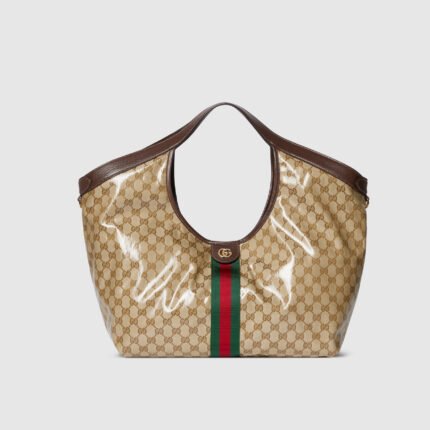 Gucci Giglio GG large tote bag varnished GG fabric - Bag