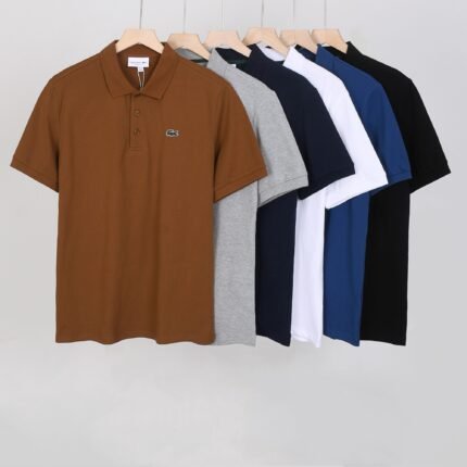 Lacoste Men's Classic Fit Polo Shirt Short Sleeve Cotton Breathable Casual Sportswear