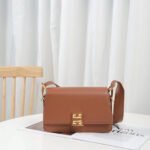 Givenchy New Shiny Grained Cowhide Leather Medium Crossbody Bag - Brown Bag
