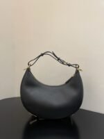 Fendi Graphie Small Black Leather Bag - Image 4