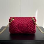 Gucci GG Marmont Velvet Collection - Deep Red Bag - Image 4