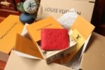 [TOP]Louis Vuitton Red Taurillon Leather Slender Wallet - Image 2