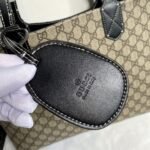 Gucci Calfskin GG Monogram Medium Reversible Tote Black - Bag - Image 8