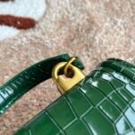 [TOP] Dolce & Gabbana Chain Tote Crossbody Bag - Green Crocodile Print Bag - Image 8