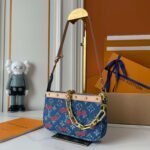 Louis Vuitton x Murakami LV x TM Pochette Denim Accessoires Bag - Image 7