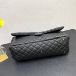 CHANEL 17C Large Airport Bag Maxi Black Silver - Image 3