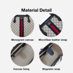 Gucci Ophidia medium tote bag Blue- Bag - Image 3