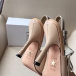 [TOP] J'Adior Slingback Pump Beige Patent Shoes - Image 6