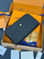 Louis Vuitton LV Félicie Pochette Navy Crossbody Bag - Image 5