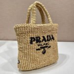 Prada Crochet tote bag Raffia bag - Image 3