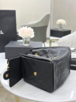 [TOP]CHANEL 25 Small Handbag Grained Calfskin & Gold-Tone Metal Black -Bag - Image 7