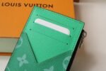 [TOP]Louis Vuitton Taigarama Green Coin & Business Card Holder Men's Wallet - Image 9
