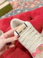 Gucci Screener trainer with Web Light Pink Sneaker - Shoes - Image 7
