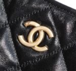 [TOP] Chanel 24A Hobo Small Bag Shiny Calfskin & Gold-Tone Metal Black - Bag - Image 5