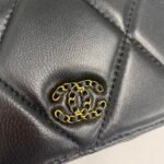 Chanel Boy Zip Around Wallet Quilted Caviar Long-Plain Gold Wallet - Image 3