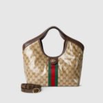 Gucci Giglio Small tote bag varnished GG fabric - Bag