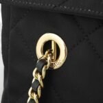 Prada Tessuto Impuntu Quilted Flap Shoulder Black Bag - Image 7