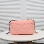 Chanel Calfskin Quilted Chanel 19 Flap Grey -Golden - Bag - Image 3