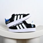 Adidas Retro Trend Low Top Board Shoes - Black and White