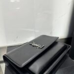 Saint Laurent  YSL Sunset medium leather cross-body bag Black Sliver - Bag - Image 3