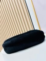 Louis Vuitton Sunset Black Woolen Leather Bag - Image 5