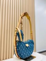Louis Vuitton New LV Remix Croissant Denim MM Bag - Image 6