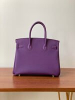 Hermes Birkin Togo Retourne Bag Golden-Purple Bag - Image 6