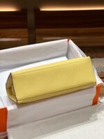 Hermes Kelly Mini 1st Kelly Pochette Generation Epsom Palm Leather-Yellow - Image 3