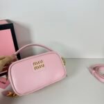 Miu Miu Leather Shoulder Bag - Image 6