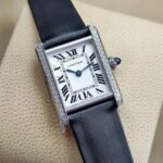 Cartier Tank Must de Cartier watch, White Gold, Diamonds, Small Model - Image 5