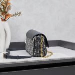 Dior Saddle Blue Chain Pouch Bag - Image 6