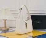 SAINT LAURENT YSL 5 à 7 Hobo Bag Leather-White Bag - Image 6