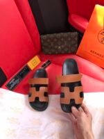 Hermes Chypre Sandal Leather Sandals Slippers - Shoes - Image 5