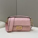 Fendi Embossed Baguette Bag