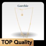 [TOP] CHRISTIAN DIOR Crystal Dior evolution Necklace Gold