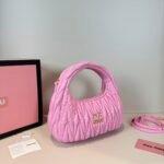 Miu Miu Wander matelassé nappa leather hobo bag handbag - Bag - Image 3
