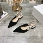 [TOP] J'Adior Slingback Flat Black Patent Calfskin - Shoes - Image 6