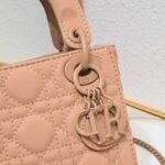 Dior Mini Lady Dior Bag Blush Ultramatte Calfskin - Bag - Image 3